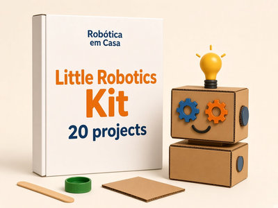 Robótica em Casa. Little Robotics Kit. 20 projects